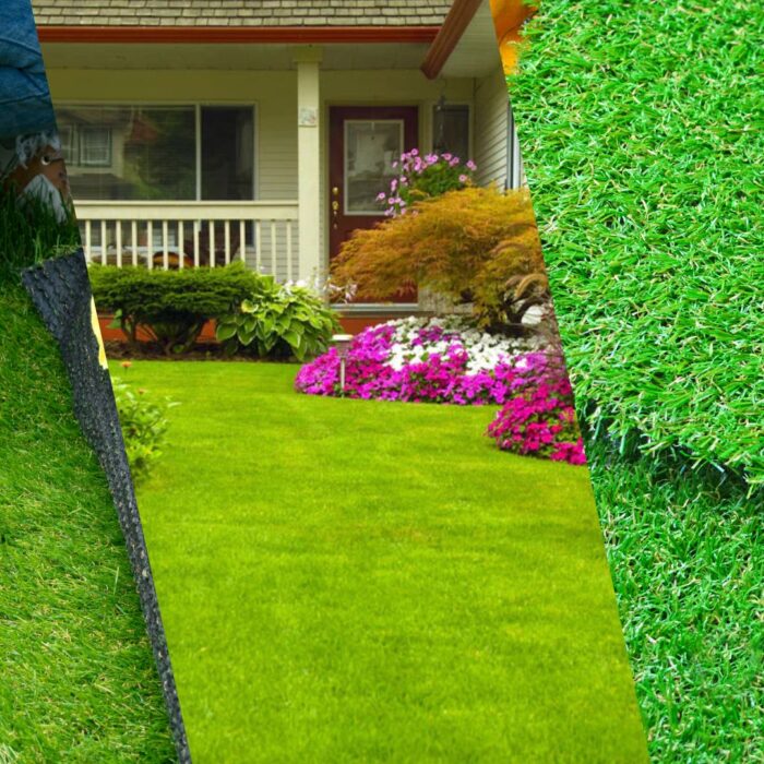 artificial grass installation in middle east